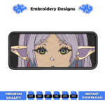Frieren Eyes Embroidery Design