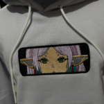 Frieren Eyes Embroidery Design stitched by a customer