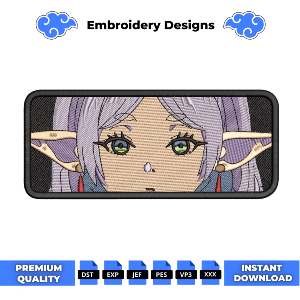 Frieren Eyes Embroidery Design