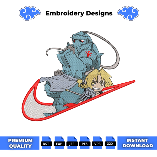 Full Metal Alchemist Embroidery Design