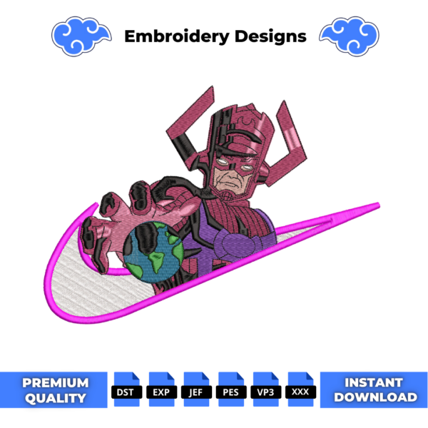 Galactus Embroidery Design