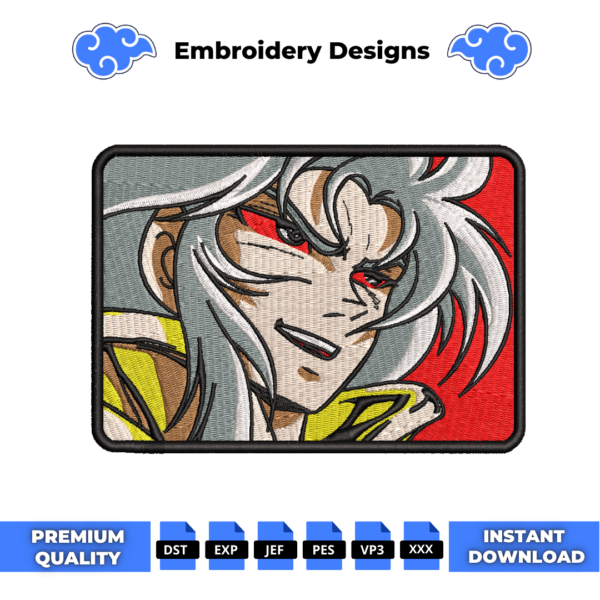 Gemini Saga Embroidery Design