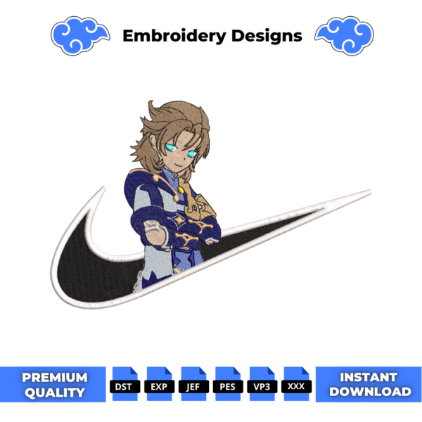 Genshin Impact Albedo Embroidery Design