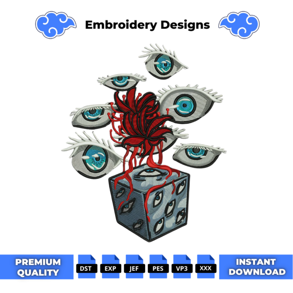 Gojo Prison Realm Embroidery Design