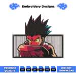 Gon Embroidery Design