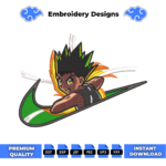 Gon Freecss Anime Embroidery Design
