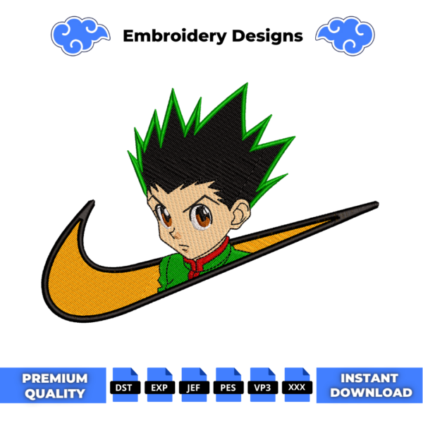 Gon HxH Embroidery Design