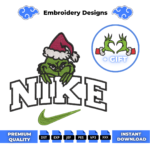 Grinch Christmas Embroidery Design