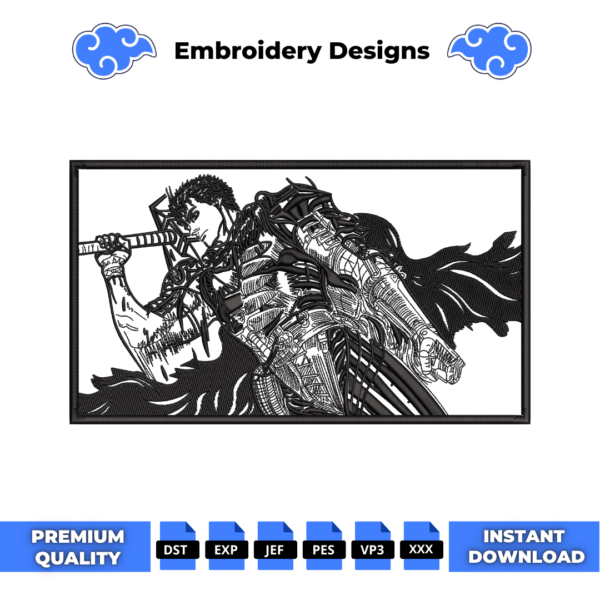 Guts Armor Embroidery Design