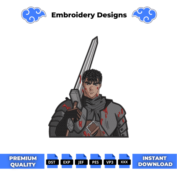 Guts Sword Embroidery Design