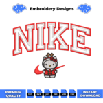 Hello Kitty Christmas Embroidery Design