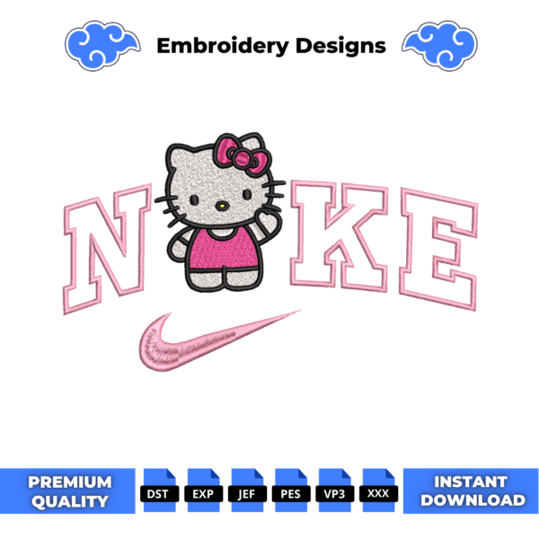 Hello Kitty Embroidery Design