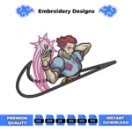 Hisoka Anime Embroidery Design