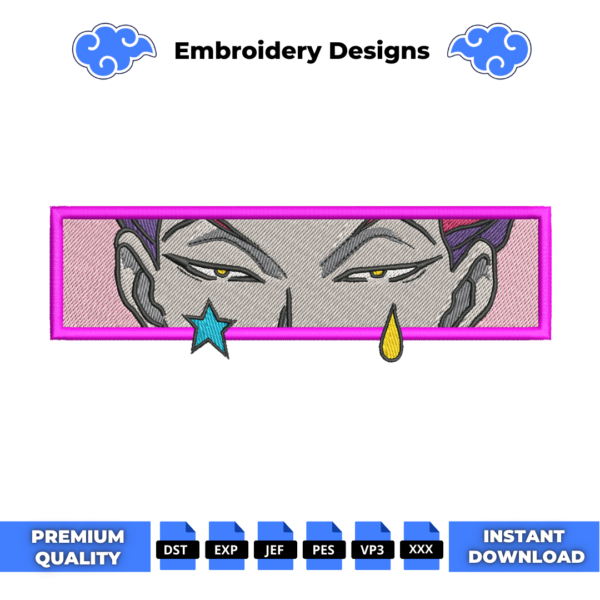 Hisoka Eyes Embroidery Design