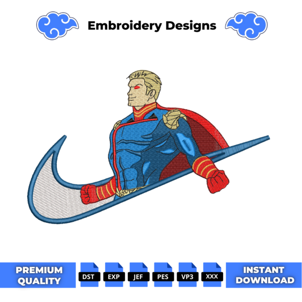 Homelander The Boys Embroidery Design