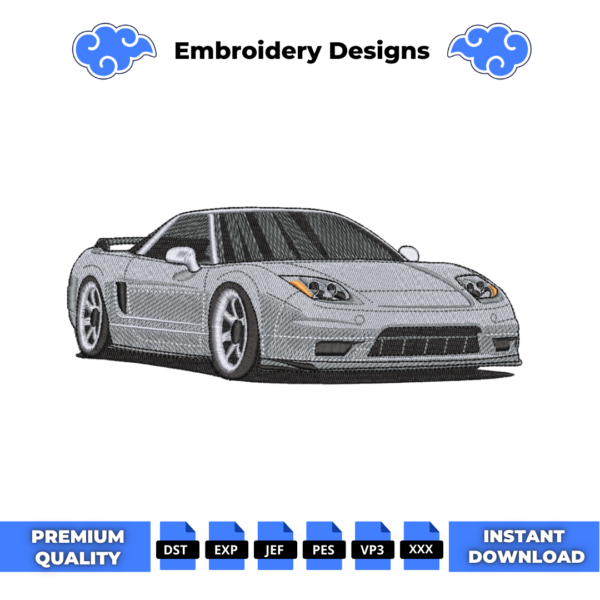 Honda Acura NSX Embroidery Design