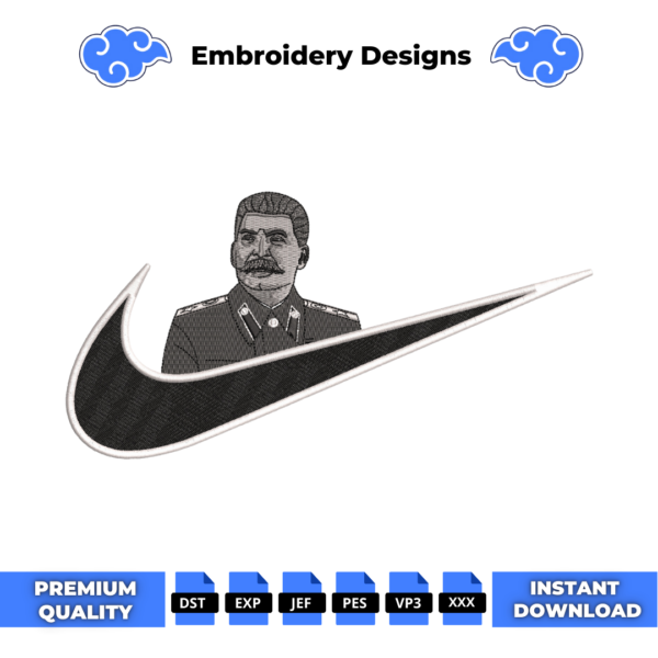 Joseph Stalin Embroidery Design
