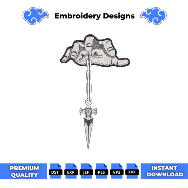 Judgement Chain Embroidery Design