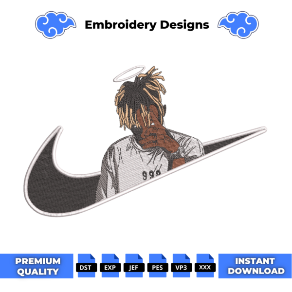 Juice Wrld Embroidery Design