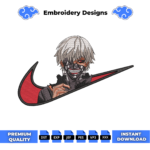 Ken Kaneki Embroidery Design
