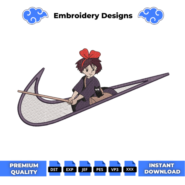 Kiki s Delivery Service Embroidery Design
