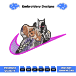 Killer Queen Embroidery Design