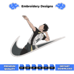 Kotaro Bokuto Embroidery Design