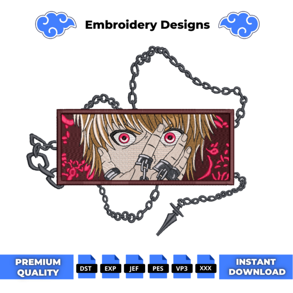 Kurapika Eyes 2 Embroidery Design