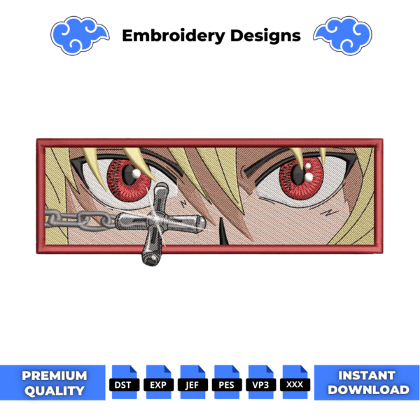 Kurapika Eyes Embroidery Design
