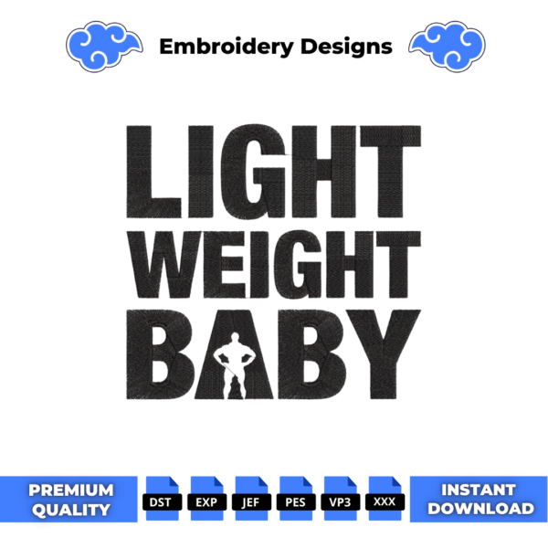 Light Weight Baby Embroidery Design