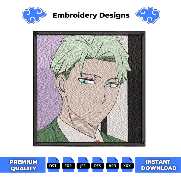 Loid Forger Boxed Embroidery Design