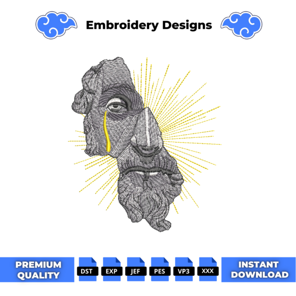 Marcus Aurelius Embroidery Design