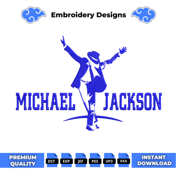 Michael Jackson Embroidery Design