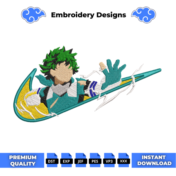 Midoriya Embroidery Design