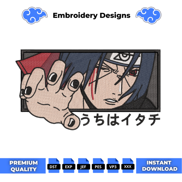 Itachi Boxed Embroidery Design