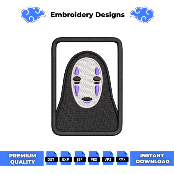 No Face Boxed Embroidery Design