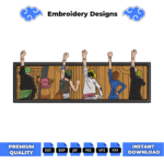 One Piece Sign of Fellowship Embroidery Design