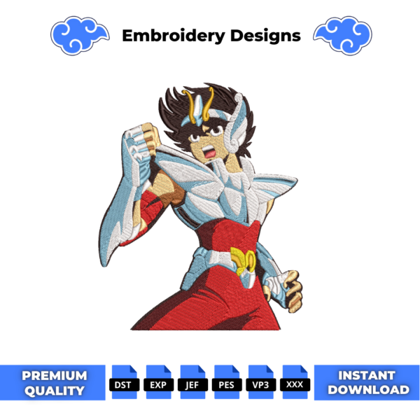 Pegasus Seiya Embroidery Design
