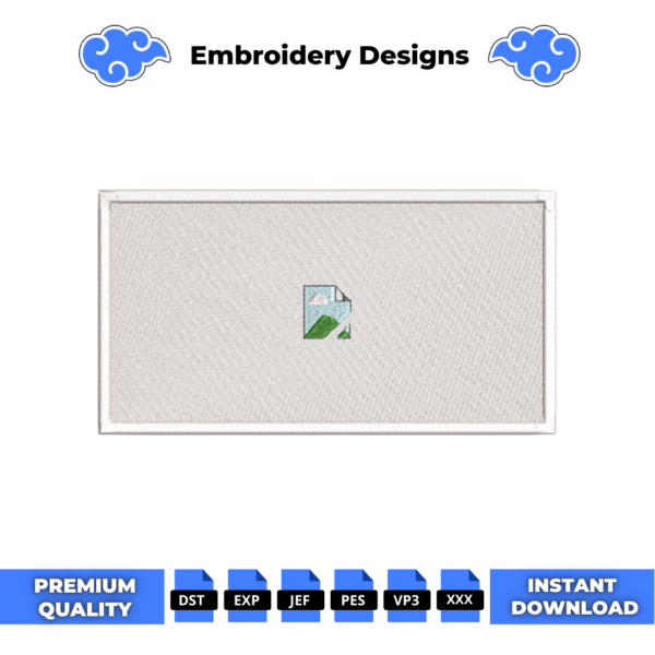 Picture Broken Embroidery Design