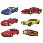 Preview for Bundle 20 Cars Embroidery Design 3
