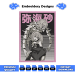 Rem and Misa Amane Embroidery Design