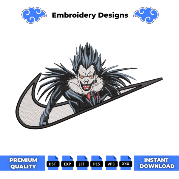 Ryuk Death Note Embroidery Design