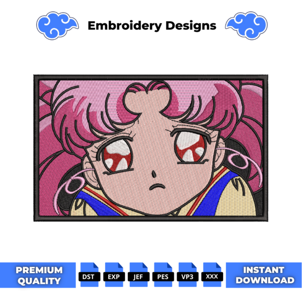 Sailor Moon Boxed Embroidery Design