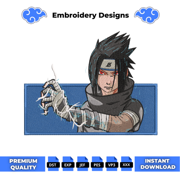 Sasuke Boxed Embroidery Design