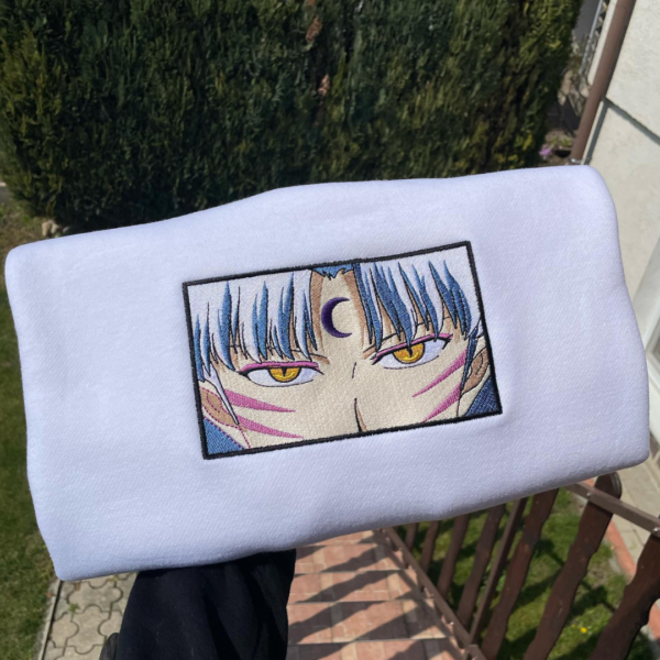 Sesshomaru Eyes Embroidery Design stitched by a customer