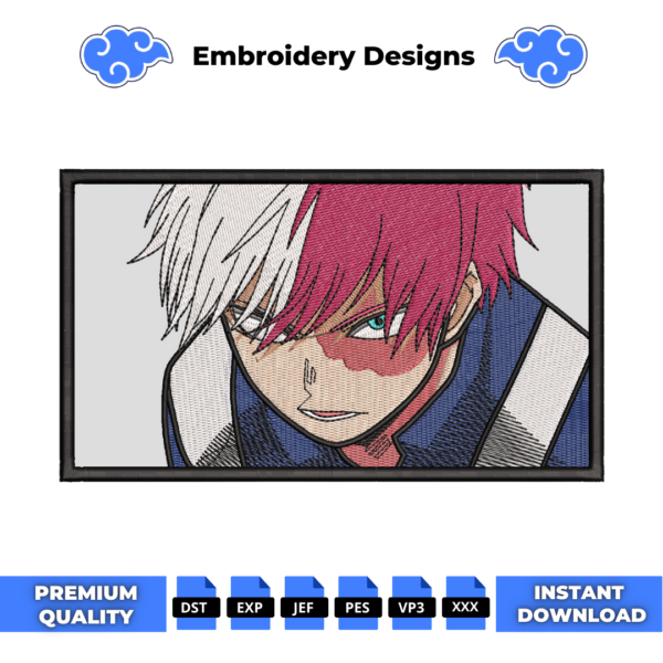 Shoto Todoroki Boxed Embroidery Design