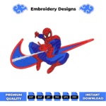 Spider Man Embroidery Design