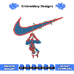Spiderman Christmas Embroidery Design
