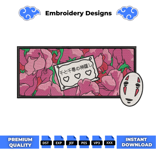 Spirited Away Embroidery Design