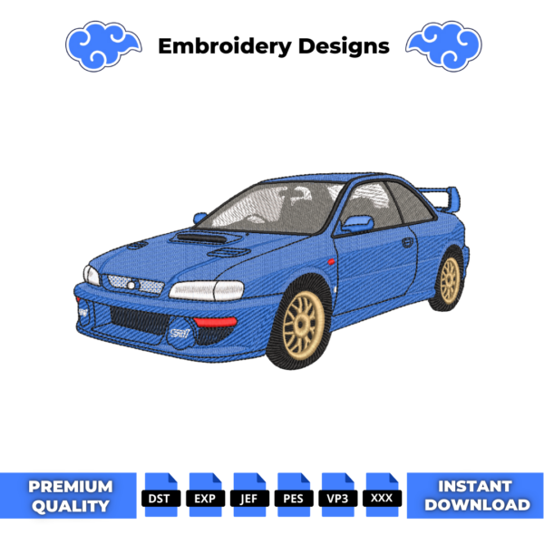 Subaru Legacy Embroidery Design